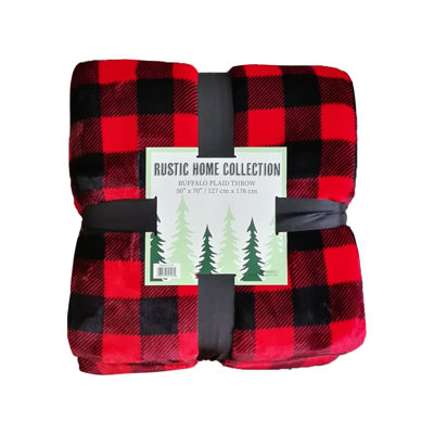 ArkwrightLLC Arkwright Reversible Warm Flannel Plush and Fluffy Sherpa 50x70 Throw Blanket