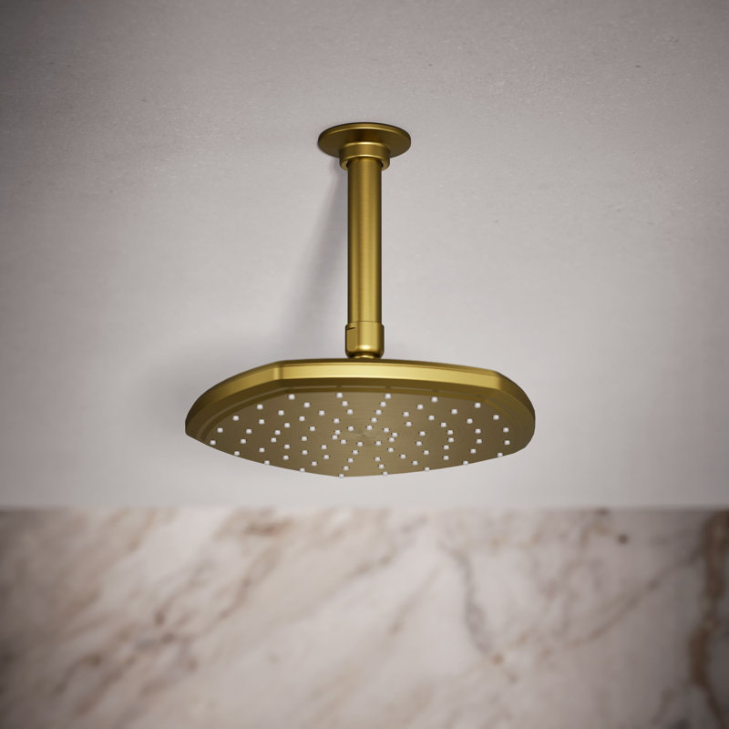 Occasion 8 In. Single-Function Rainhead, Vibrant Brushed Moderne Brass, 1.75 GPM