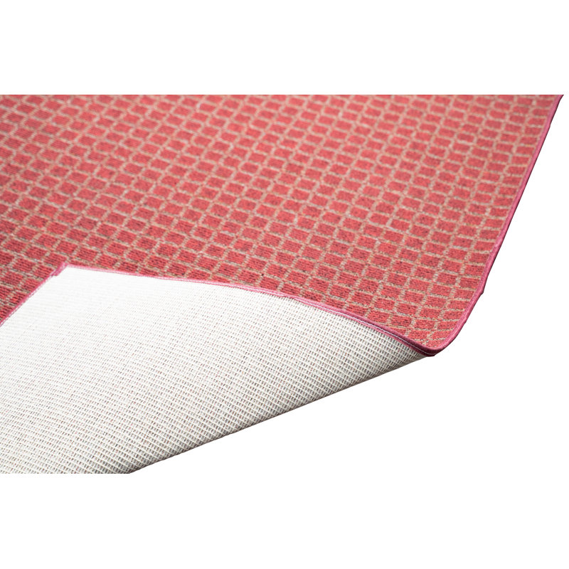 Tapis intérieur / extérieur rouge Immogène, Carré 5 pi