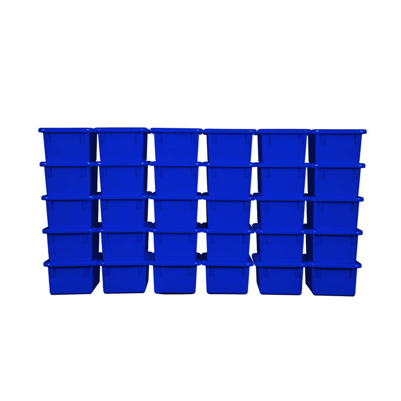 Bac en plastique, Bleu, 30