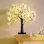18IN Lighted White Cherry Blossom Tree with 40 LED Lights, Battery & USB Powered for Wedding and Home Décor