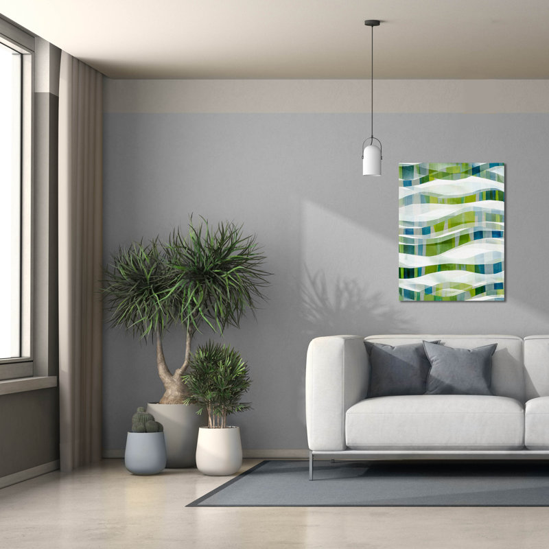 Art mural sur toile Wrought Studio ™ «It Goes In Waves No. 1» par Tamar Zinna, H 34 po x l 26 po x P 1,5 po