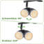 LED ceiling spotlight 2 flame modern 4W warm white 3000K-1897767845
