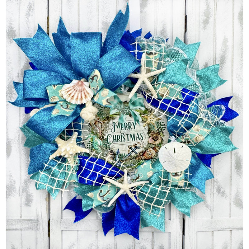 Couronne de Noël en maille 18 po Deco