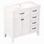 Armoire de salle de bain 36 po avec lavabo 36 po avec tiroirs, structure solide et panneau de fibres à densité moyenne-2030429011