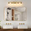 Éclairage pour meuble-lavabo en verre 5 lumières