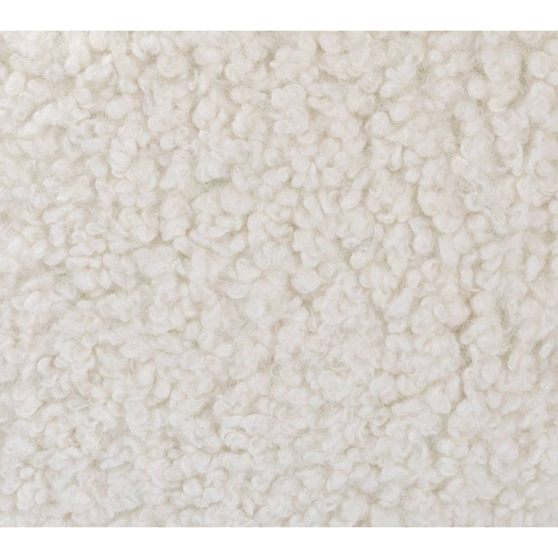 Repose-pieds rond rembourré, White