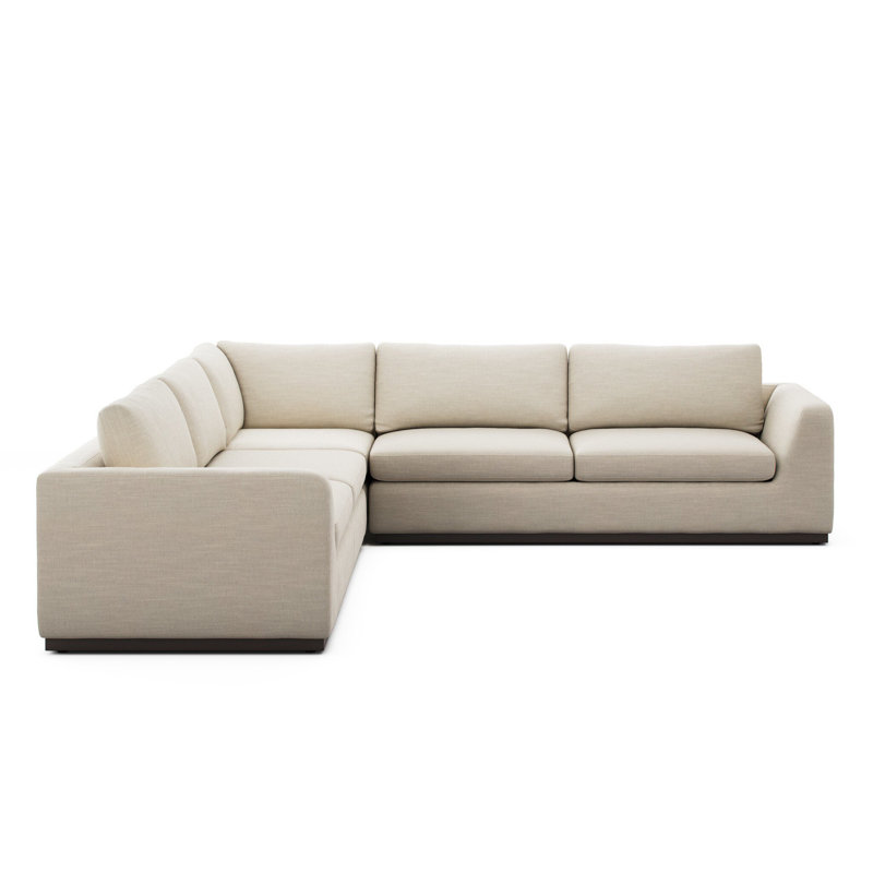 Colt 3 PC Sectional-Savoy Parchment, Savoy Parchment Polyester Blend