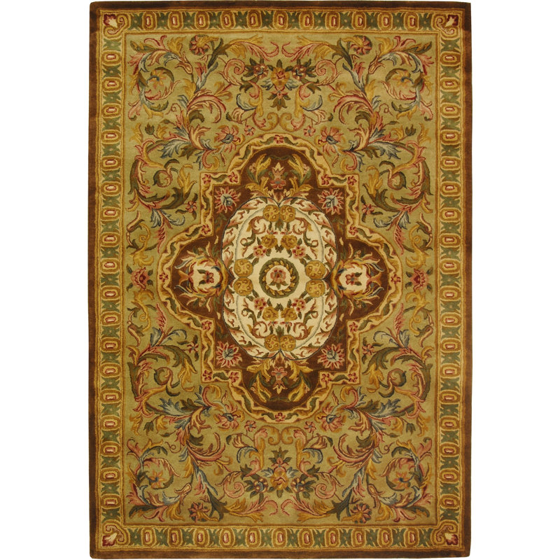 Classic Hand Tufted Wool Oriental Rug, Round 3'6"
