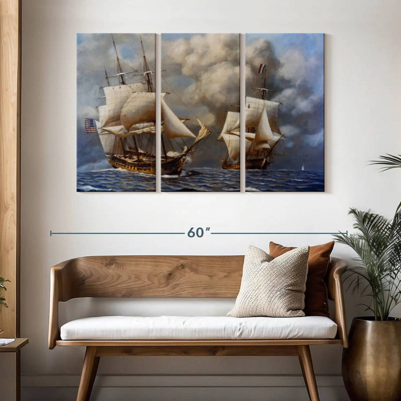 Mehar Naval Battle, 32" H x 50" W