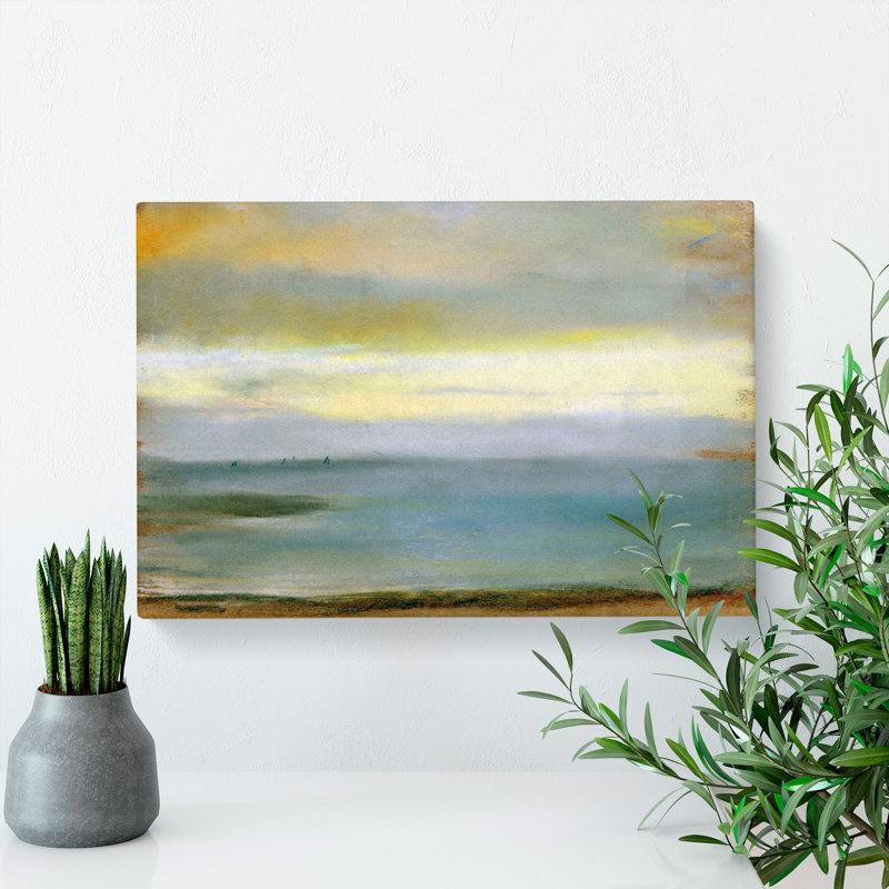 Beach At Low The Tide by Edgar Degas - Wrapped Canvas, 40cm H x 60cm W x 3cm D