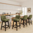 Tabouret de bar 360 ° avec structure en bois massif