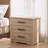 Saguenay Sandle Wood 3 Drawers Nightstand-1920344976