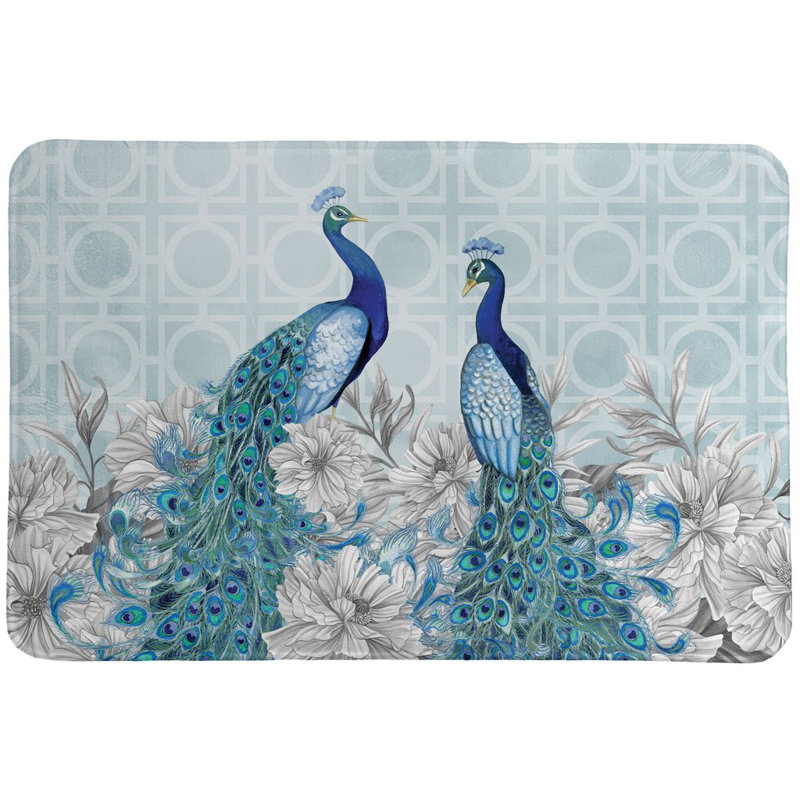 Tapis pour salle de bain Meadville Peacocks