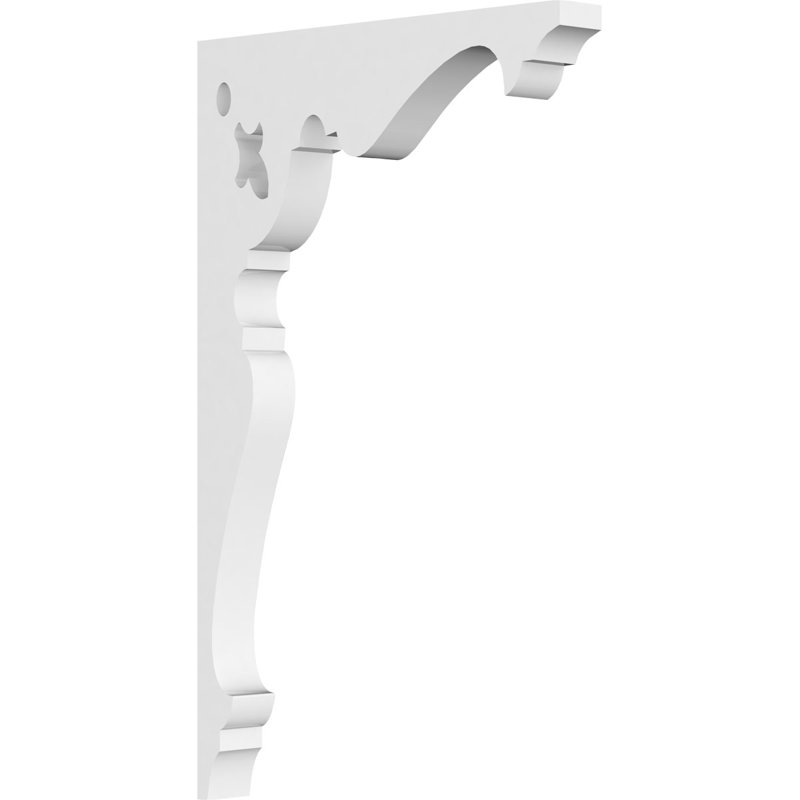 Support de qualité architecturale Hurley, L 5/8 po x P 5 po x H 8 po, Bruyère, PVC