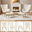 Upholstered With Footstool Wingback Chair-1813860038