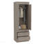 Armoire 2 portes gris clair-100096542