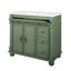 Meuble-lavabo de style médiéval Dovara avec base romaine en bois massif et beaucoup de rangement-124006307