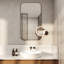 Nagoya Round Metal Lighted Wall Mirror-70015929