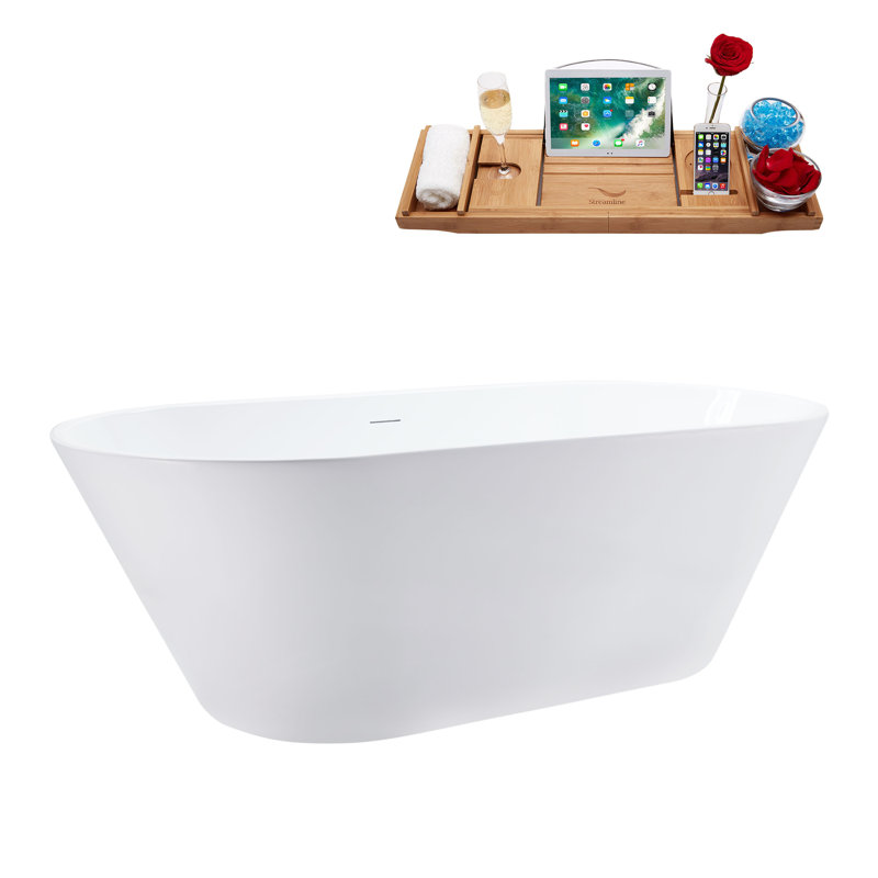 1778mm x 800.1mm Soaking Acrylic Bathtub