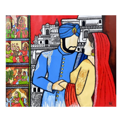 Sangam- Rajput Immortal Stories | Painting By Mrinal Dutt