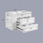 Meuble-lavabo mural moderne 30 po avec lavabo simple blanc