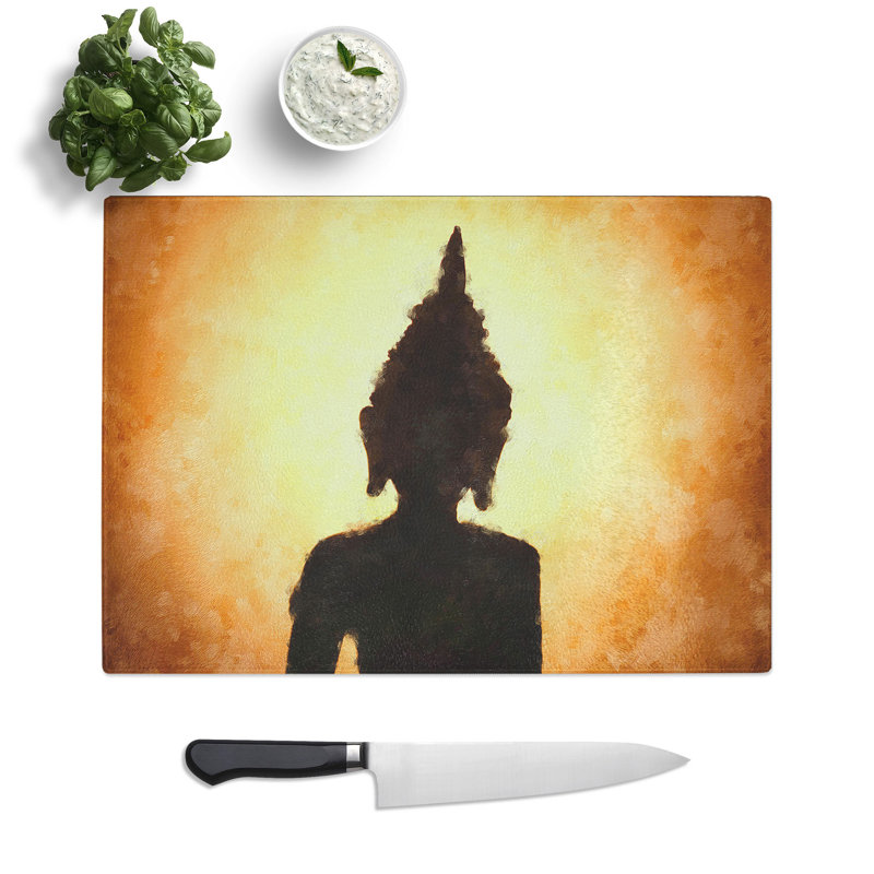 Buddha Statue Vol.4 Painting Chopping Board, 0.4cm H x 28.5cm W x 39cm L
