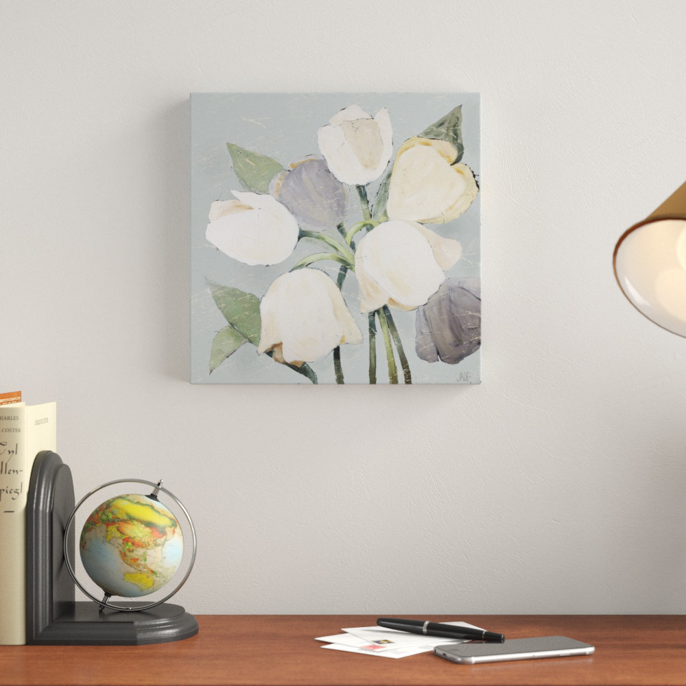 French Tulips I by Jade Reynolds Painting Print on Canvas Three Posts™ 