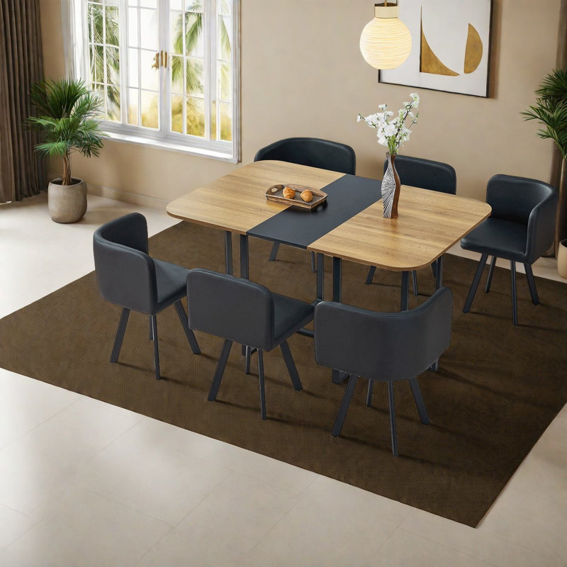 Ensembles de table de salle à manger peu encombrants (doivent inclure la table et la chaise), cuisine moderne en bois aggloméré