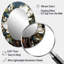 Miroir mural ovale blanc et jaune Magnolias-674432873