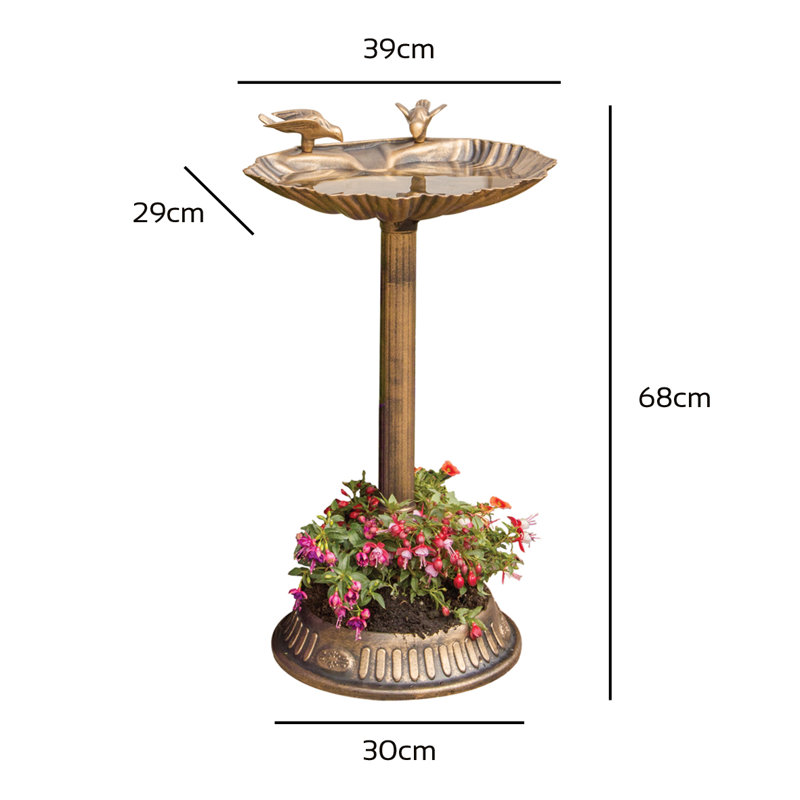 Mcelroy Plastic / Acrylic Single Tier Birdbath