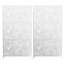 Panneau de clôture en métal 72 po x 47 po blanc-123260253