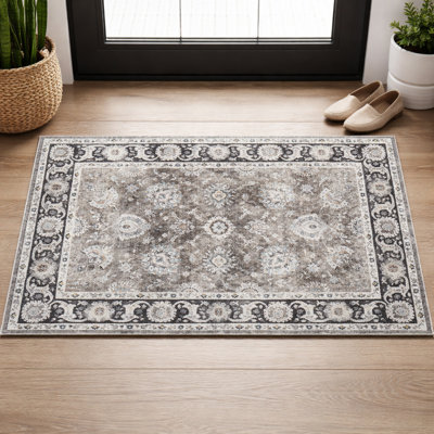 Oriental Machine Tufted Shag Area Rug