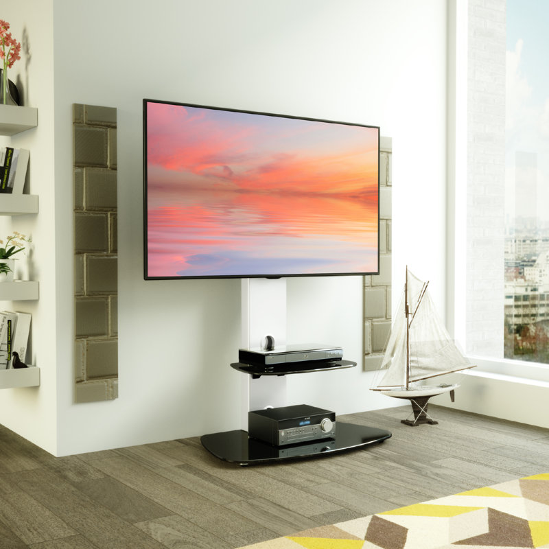 Support de plancher fixe avec tablettes Latitude Run®, peut supporter jusqu'à 88 lb, H 46,06 po x l 27,56 po, Argent