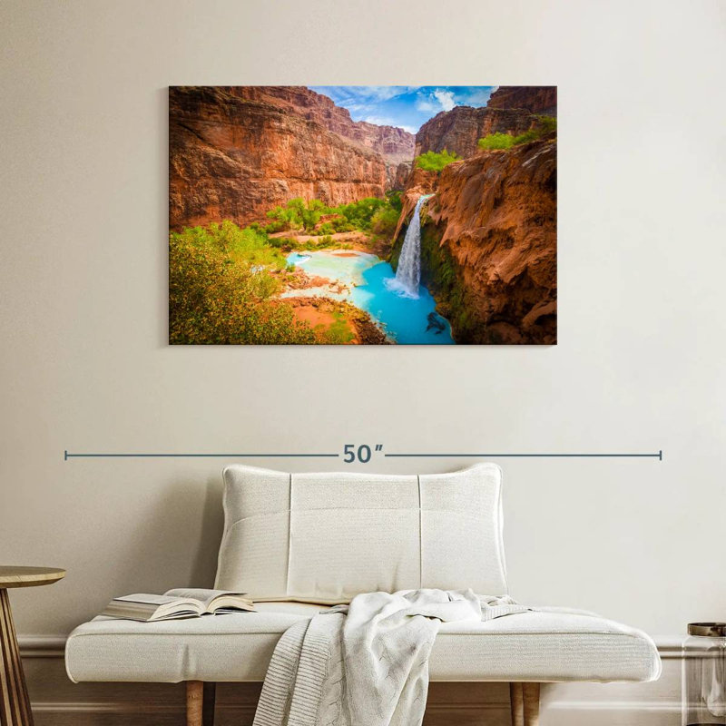 Alvord surplombant la cascade de Havasu, H 26 po x l 39 po