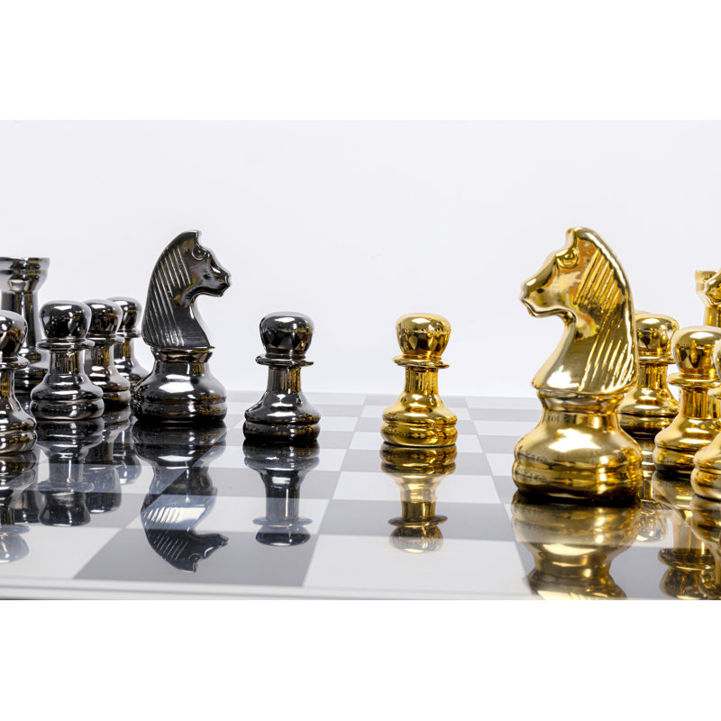 Deco Object Chess, Gold/Black