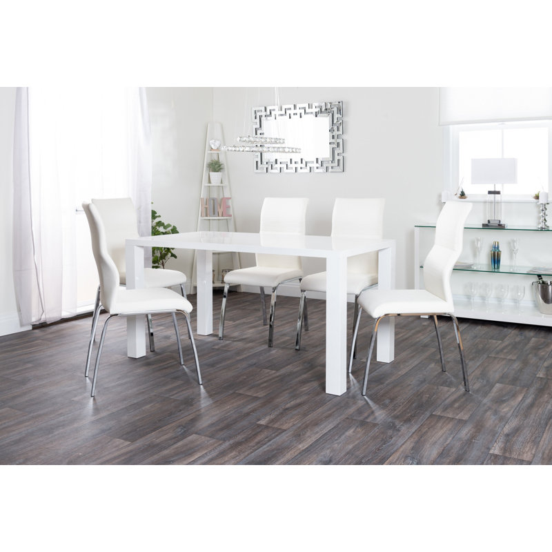 Carentan 5 - Person Dining Set, White