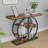 41.3 Inch Industrial Console Table For Entryway, Narrow Sofa Table With Storage Shelves & Circle Base, Rustic Brown Accent Furniture For Hallway, Foyer, Entrance, Living Room