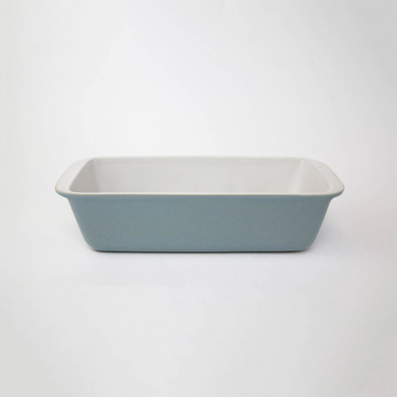 Carthage.Co 10'' x 4.5'' Stoneware Loaf Pan, Sea Foam