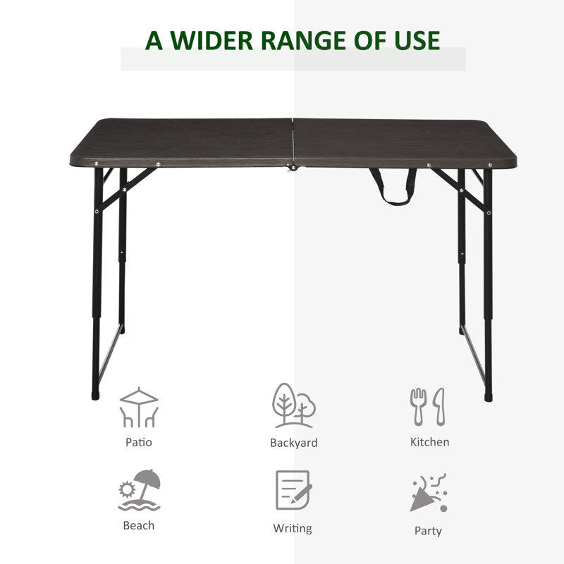 Kroeger Rectangular Outdoor Folding Buffet & Console Table