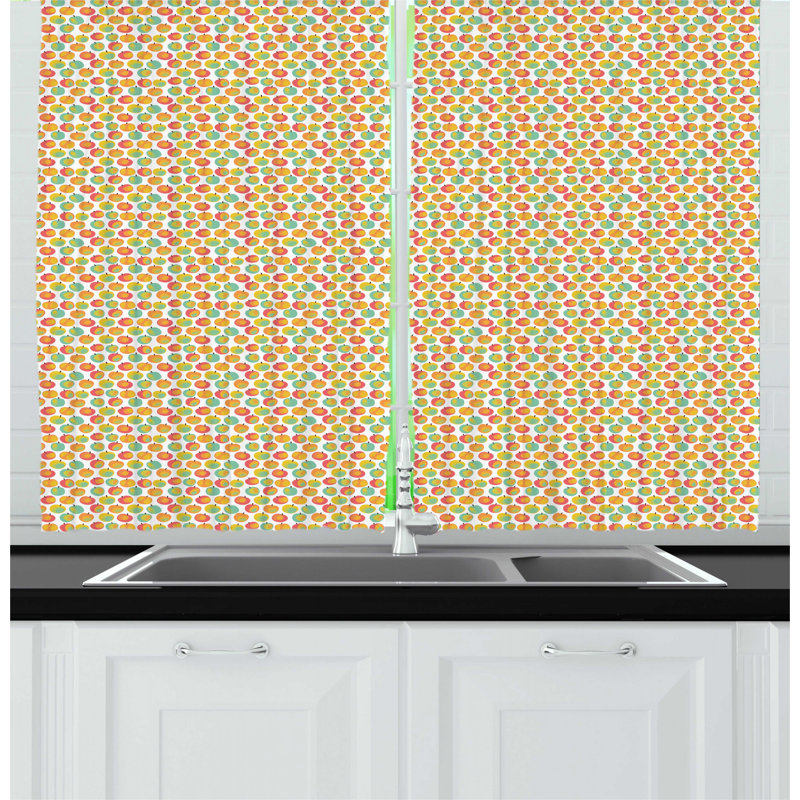 Ruffled Kitchen Curtain