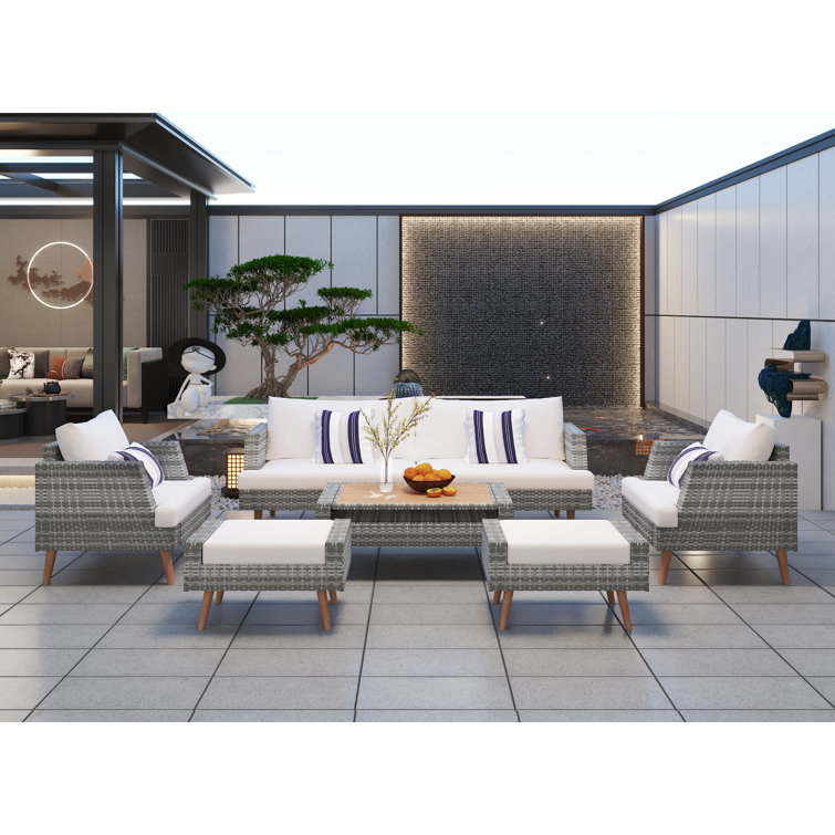 George Piece Garden Furniture George Oliver Janiyah Piece Sofa