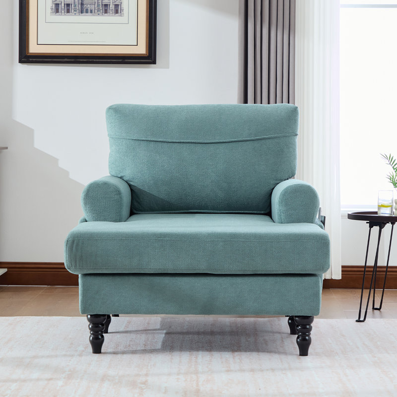 Fauteuil inclinable Chenille, Vert menthe