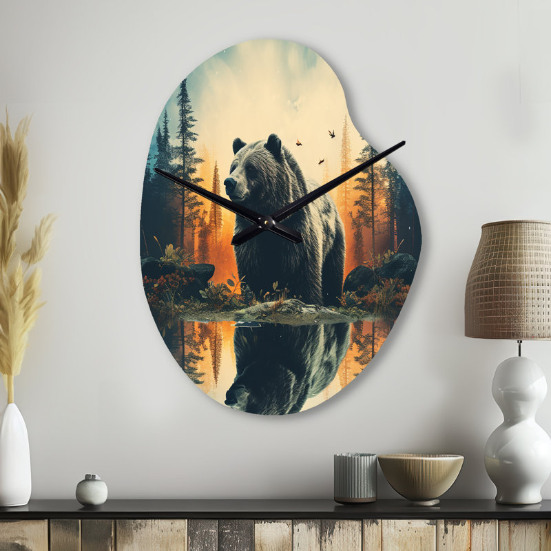 Horloge murale en métal Holk, Petit