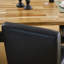 Ensemble de 2 chaises de salle à manger en similicuir à dossier solide avec pieds en bois massif en forme de V-2051415071-2051415068