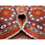 Tapis oriental noué à la main de 9 po x 9 po x 13 po x 6 po orange tissé dense en laine tissée dense, tissé dense à la main 864F68A4E2BC48B08029EE8885BE24B8