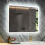 Miroir de salle de bain avec lumières à DEL, antibuée, mural, à intensité variable, horizontal / vertical-262365830
