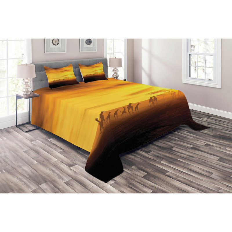Modern & Contemporary Polyester Coverlet, King Bedspread + 2 Shams