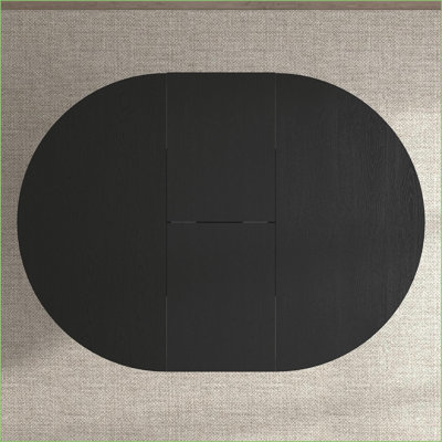 Dining Tables | Mesa de Comedor, Expandable Farmhouse Style for Kitchen  Dining Room, Seats Up to 6 | Black