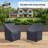 Hawes Outdoor Wicker Stacking Dining Chair Covers